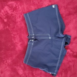 navy swim shorts